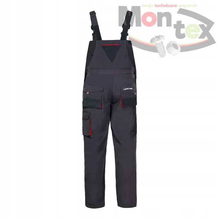 Lahti Pro Cotton Work Dungarees, Gray, Size , Long, 1 Pc