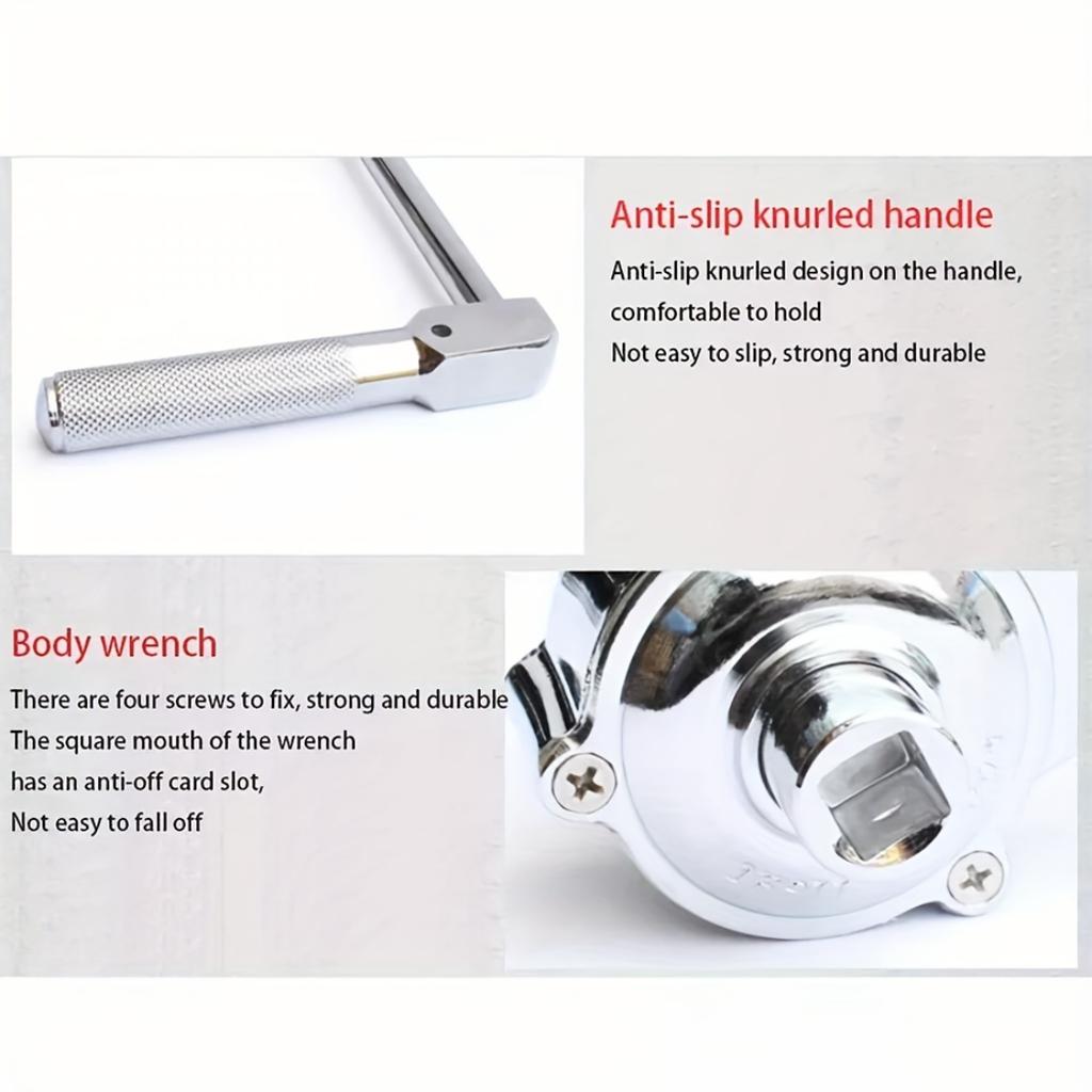 1:16 Heavy Duty Torque Multiplier, 320NM Labor-Saving Wheel Nut Remover With 17/19/21mm Sockets Perfect Auto Tire Changing Repair Tool