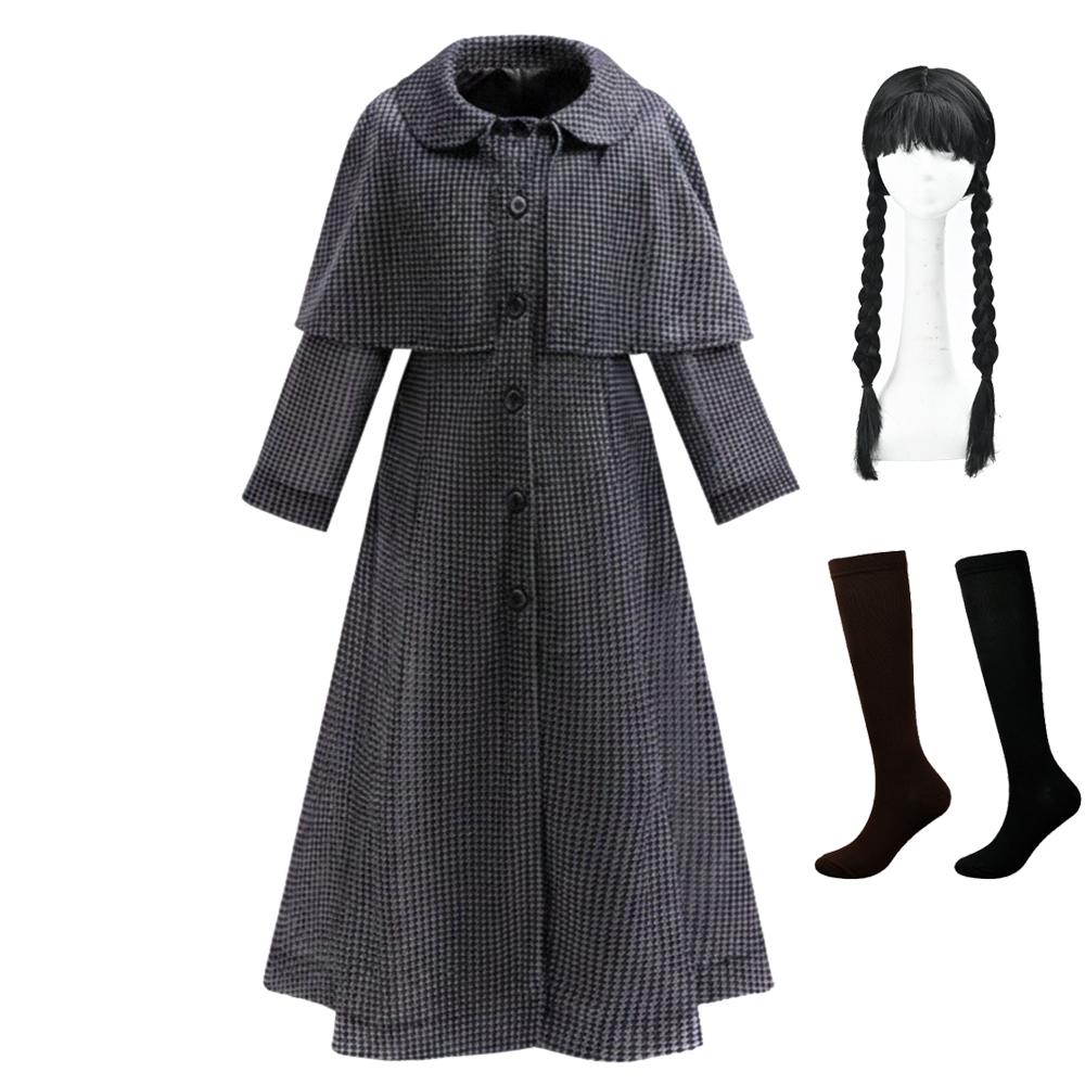 2026 Girls Role Play Coats Wedn Costume Dress Set Gothic Clothing Halloween Cosplay Party Dress Up Suit Girls Gift