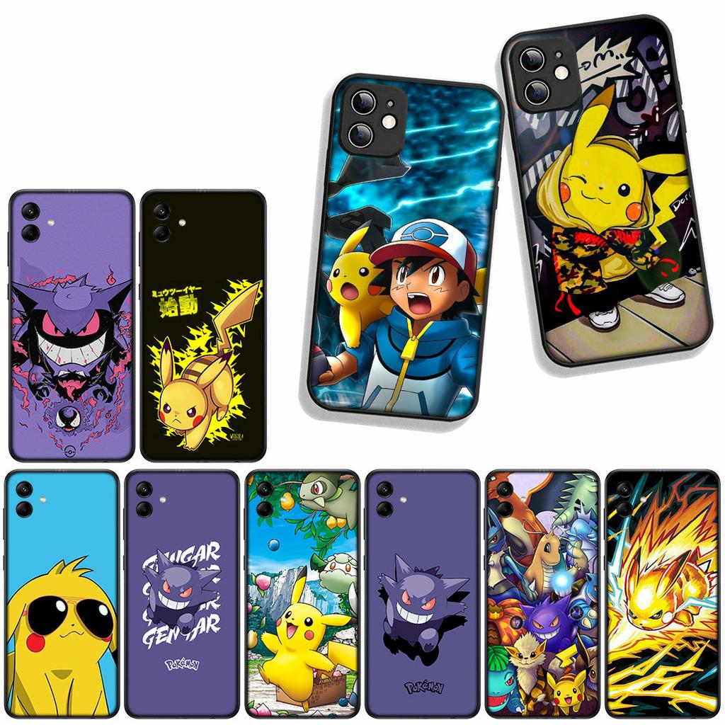 For Samsung Galaxy A07 A13 A12 A23 A50 A51 A52 A53 A70 A71 A72 A04 Note 20 9 8 10 Case GO Gengar Lovely P-Pokemons P-Pikachus