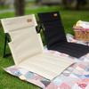 Tragbarer faltbarer Outdoor-Camping-Stuhl mit Rückenlehne, leichter Freizeitstuhl für Strand, Park, Rasen, Campingausflug