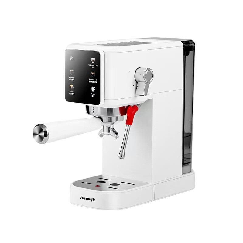 Compact Semi-Automatic Espresso Machine with Milk Frother for Hot & Cold Beverages