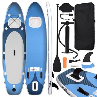 Vidaxl Inflatable Sup Board With Accessories, Blue, 300X76X10 Cm