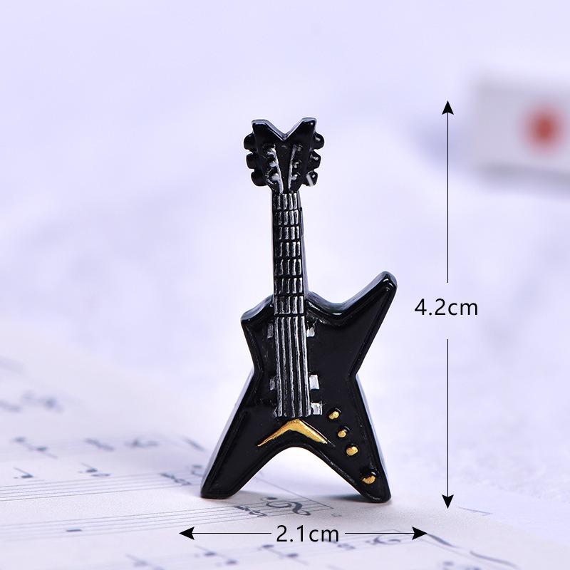 Micro-landscape Resin Decorative Items Simulated Musical Instruments Piano and Guitar Miniature Desktop Ornaments