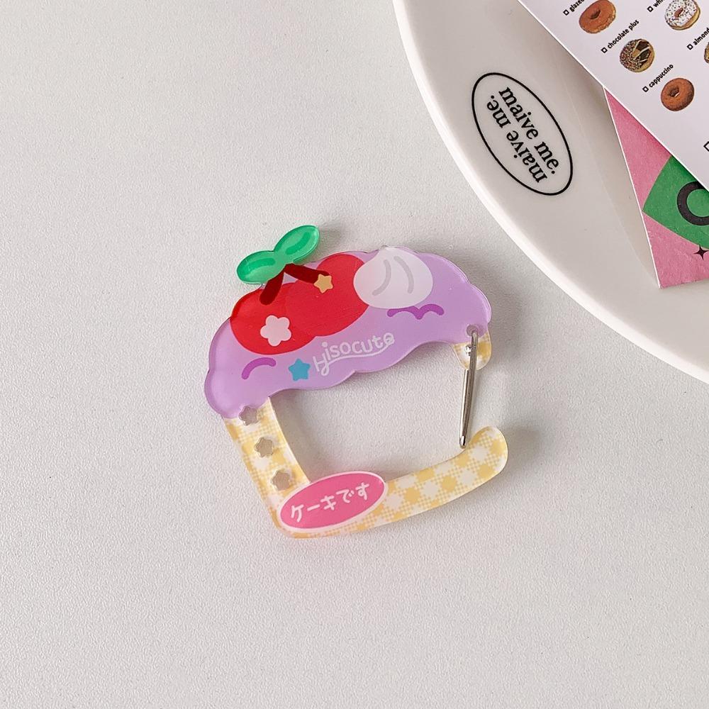 Mountaineering Buckle Korean Ins Keychain Cute Fruit Keyring  School Bag Decor
