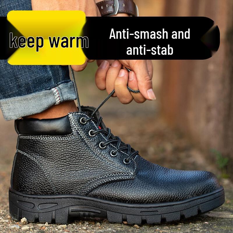 Old Housekeeper Men's Warm Steel-Toe Safety Work Shoes Model 108