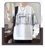 Trendy Men's Letter Print Sweatshirt: Autumn/Spring Round Neck, Long Sleeve, Casual Loose Fit.