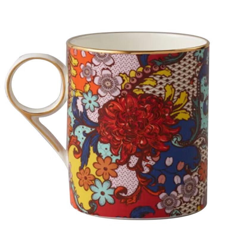 Yongfengyuan Florale Keramiktasse mit Deckel