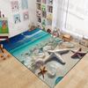 Ocean starfish and water droplets Carpet for Living Room Bedroom Bedside Floor Mat Cloakroom Children Playing Mat Area Rug