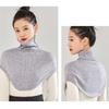 Winter Warm Fake Collar Soft Knitted Turtleneck Neckchief Daily Ring Scarf  for Women Girls