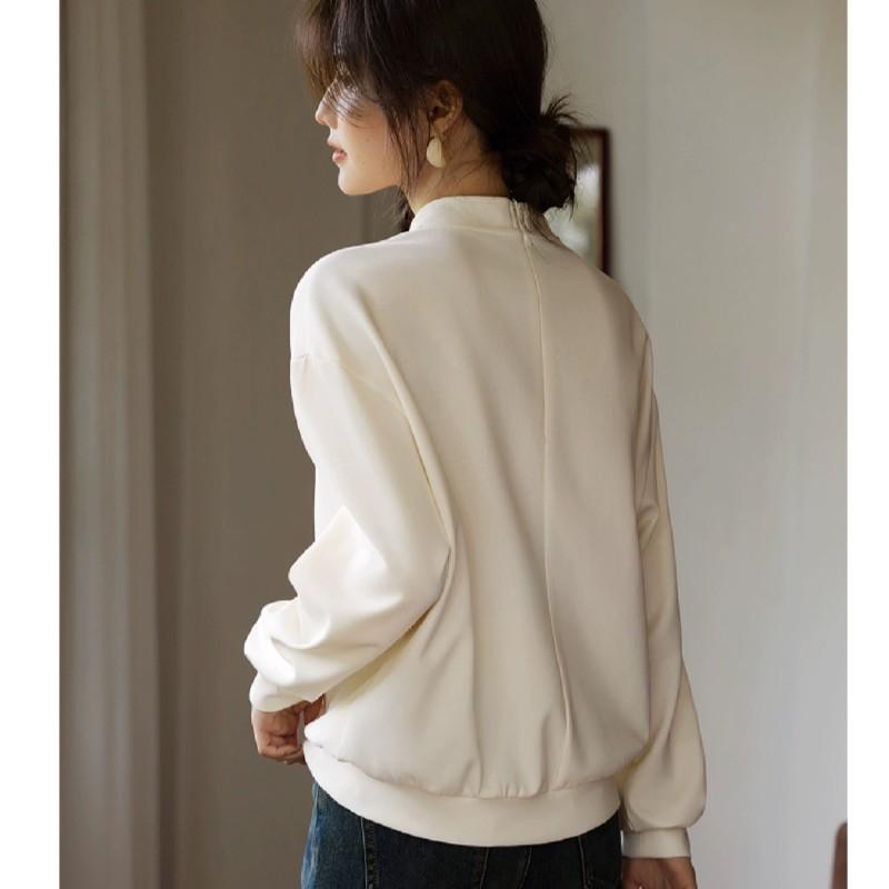 Elegant New Chinese Style Buckle Pendant Embroidered Hooded Sweater Autumn New New Chinese Style Sweater