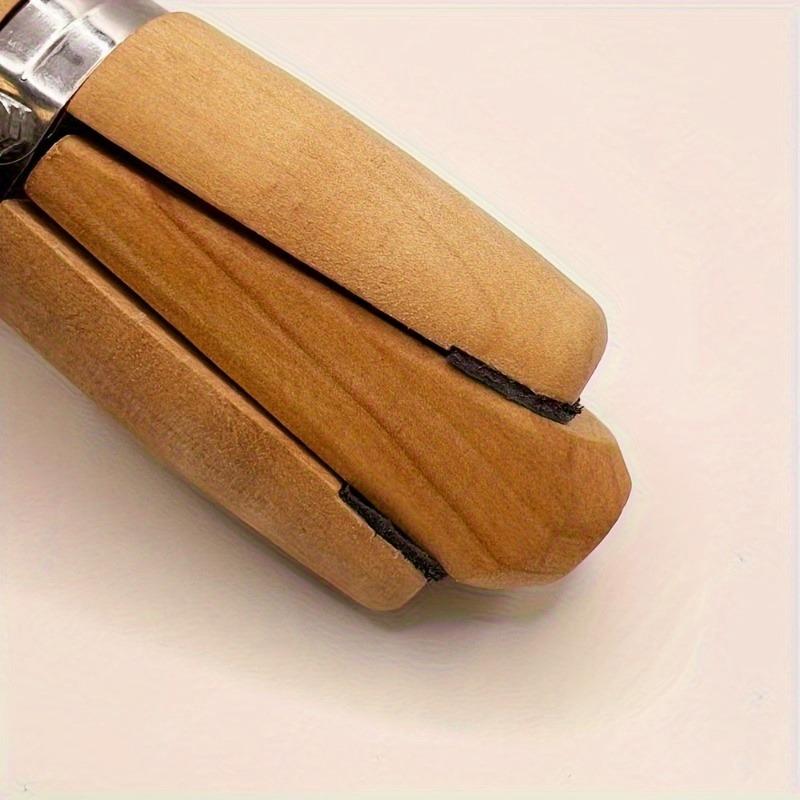 1 Set Wooden Ring Clamp Holder Professional Bench Jewelry Pliers Handcrafted Tool for Jewelry Making Stone Carving and Repair.