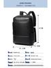 Large Capacity Men's Cowhide Leather Backpack - Casual and Business Travel Shoulder Bag In Fashionable Style