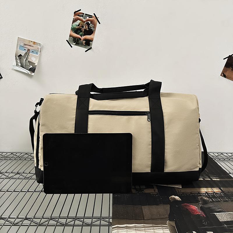 Reiseveske Stor Kapasitet Tørr og Våt Separat Vannavvisende Duffelbag Separasjon Sko Lommer Sports Fitness Bag