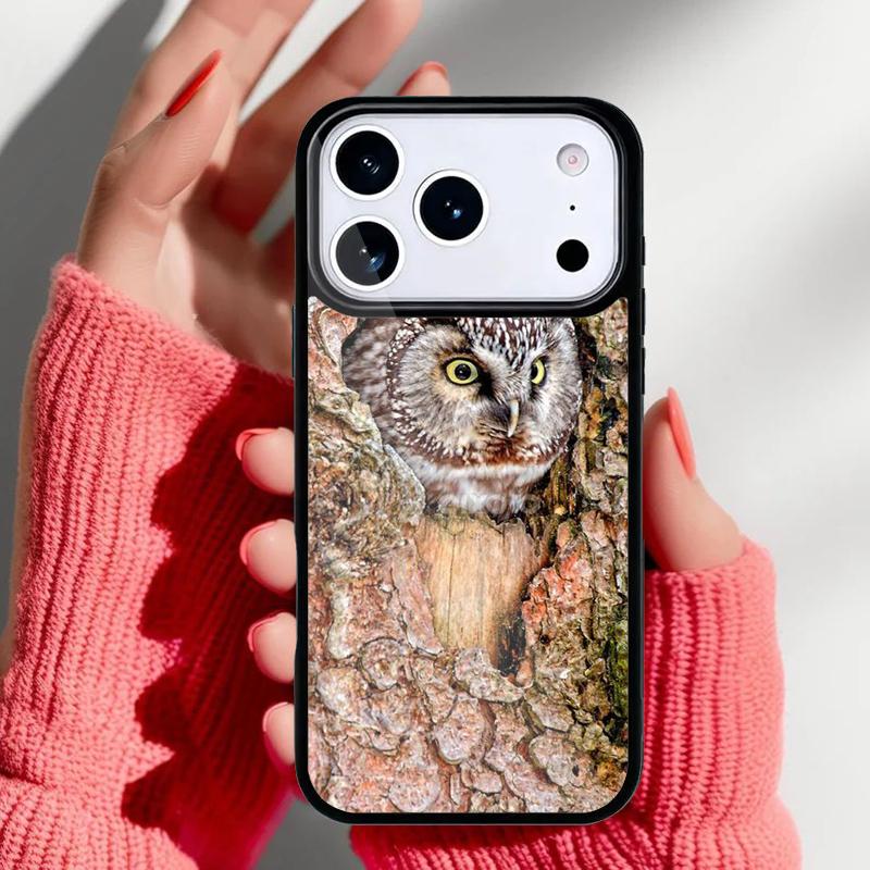 Camouflage Owl soft Phone Case for iPhone 17 16 15 14 13 Pro Max Back Cover for 12 11 Pro Coque