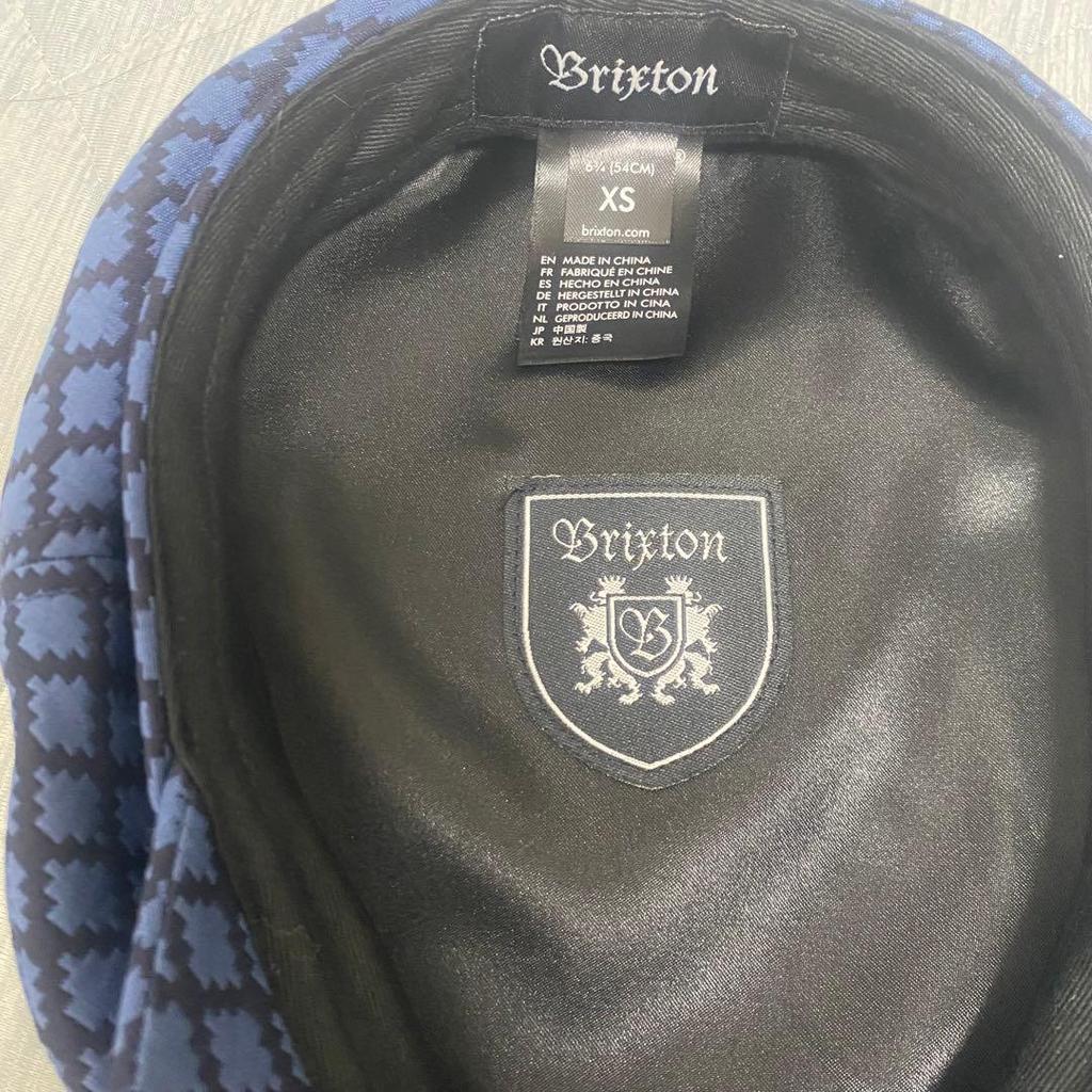 Used [Brixton] XS Marine Casquette All Pattern Blue Good Condition