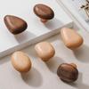Nordic Solid Wood Bedroom Cabinet with Pebble-Shaped Handles