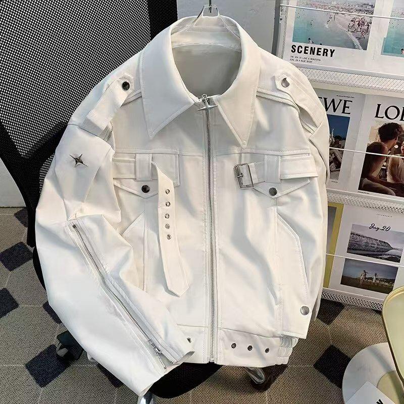 Men's 2025 Autumn Retro Cropped Jacket - High-End, Clean Fit, Streetwear Style
