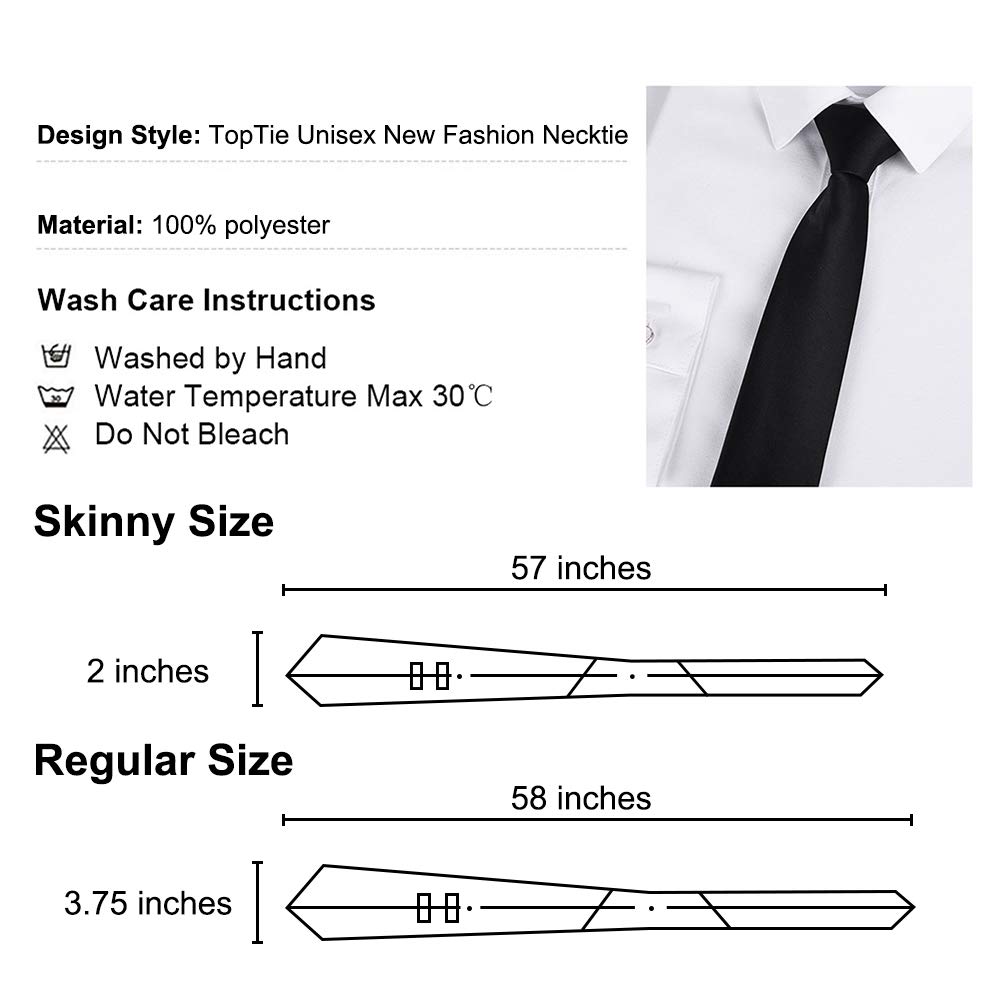 [Top Tie] Necktie, 5cm wide, slim fit, small pattern, multi-color, small pattern, checkered, polka dot, washable, for work, business, wedding,