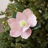 Velvet Christmas Lotus Flower 25cm Christmas Tree Wreath Multi-color Xmas Tree Ornaments  New Year