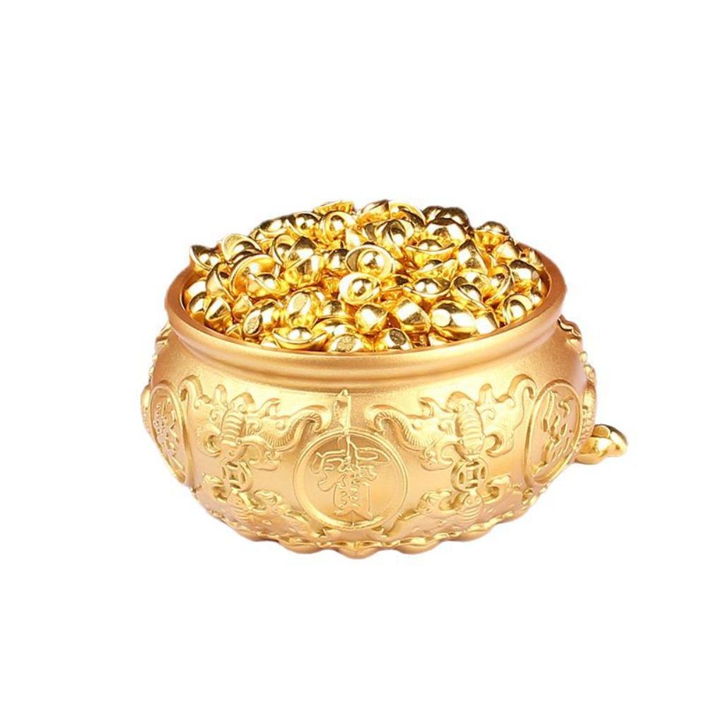 

Lucky Cornucopia Ornaments Zinc Zinc Alloy Auspicious Ornaments Creative Gold Ingot Ornaments Home Decor 4 cm