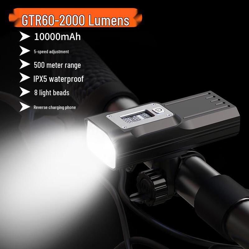 

Lishi Rainproof Bike Headlight
