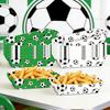 12Pcs Paper Snack Box for French Fries Fried Chicken Popcorn Snacks, Football Theme Foldable Food Containers, Oil-Proof Waterproof Foldable Snack