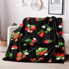 1PC Food Elements printed blanket, all season lightweight home office outdoor nap multifunctional blanket A3