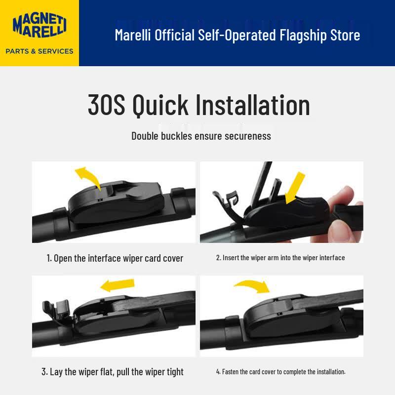 Magneti Marelli Frameless Windshield Wipers 26/16 inch