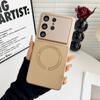 Luxury Premium Leather for Magsafe Cases For Samsung Galaxy S26 Ultra S25 Edge S24 FE Plus Large Camera Window Shockproof Cover