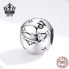 Avle S925 Sterling Silver Zodiac Beaded DIY Bracelet Accessories - Fashion Loose Beads Jewelry.