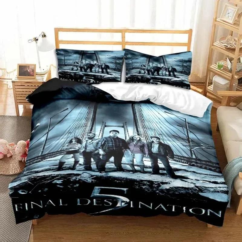 Final Destination Film Bettwäsche Bettbezüge Bettwäsche Studentenwohnheim Bettwäsche Bettwäscheset Weiches Warmes Bettwäscheset