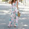 3D-Digitaldruck-Trend Frühling und Sommer neues lässiges ärmelloses Westen-Hosen-Set für Damen