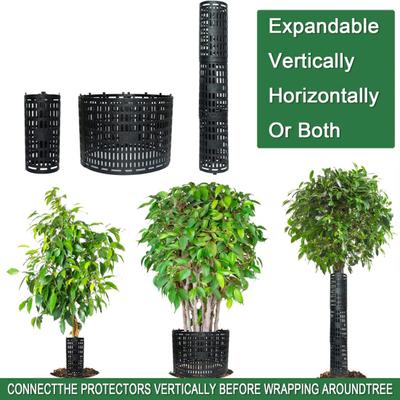 Tree Trunk Protectors Adjustable Expandable Tree Guard Trunk Protector with Twist Ties Preventing Bark Damage from Pruners Animals for Various Size