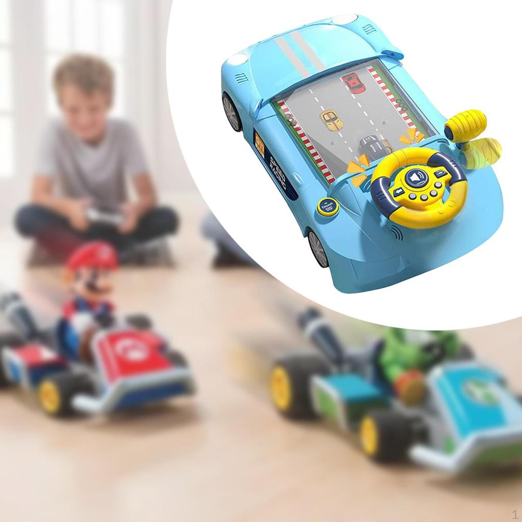 Simulation Driving Steering Wheel Toy Children Desktop Game Educational Kids Electric Race