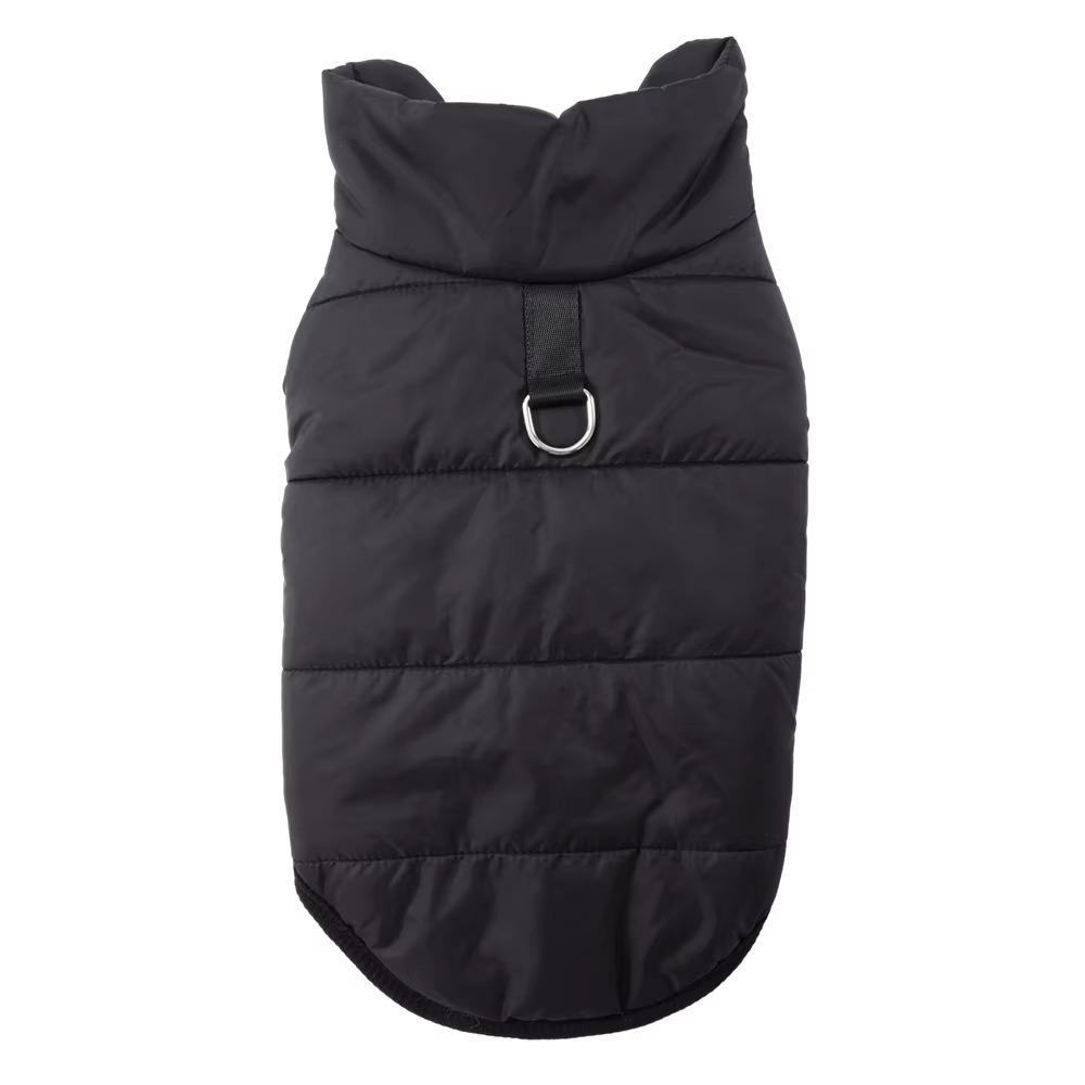 Durable Waterproof Winter Dog Coat Warm Thickened Dog Vest with D Shape Ring Fleece Dog Cotton Jacket Outdoor