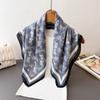 New cotton and linen small square scarf women's autumn and winter Korean version versatile cashew nut small scarf decorative belt neck protection warm
