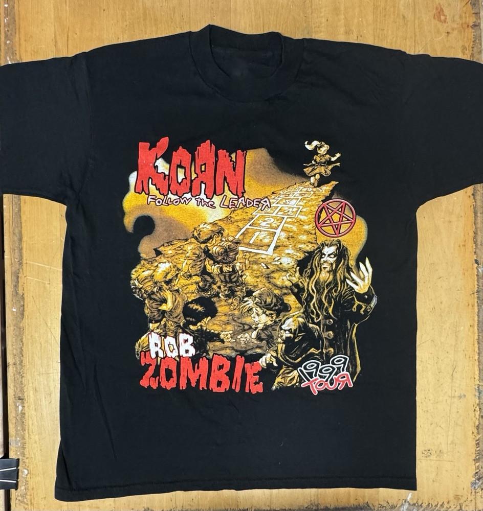 Vintage Kor.n Rob Zombie 1999 Tour Follow The Leader Shirt SG028 Unisex T-Shirt M