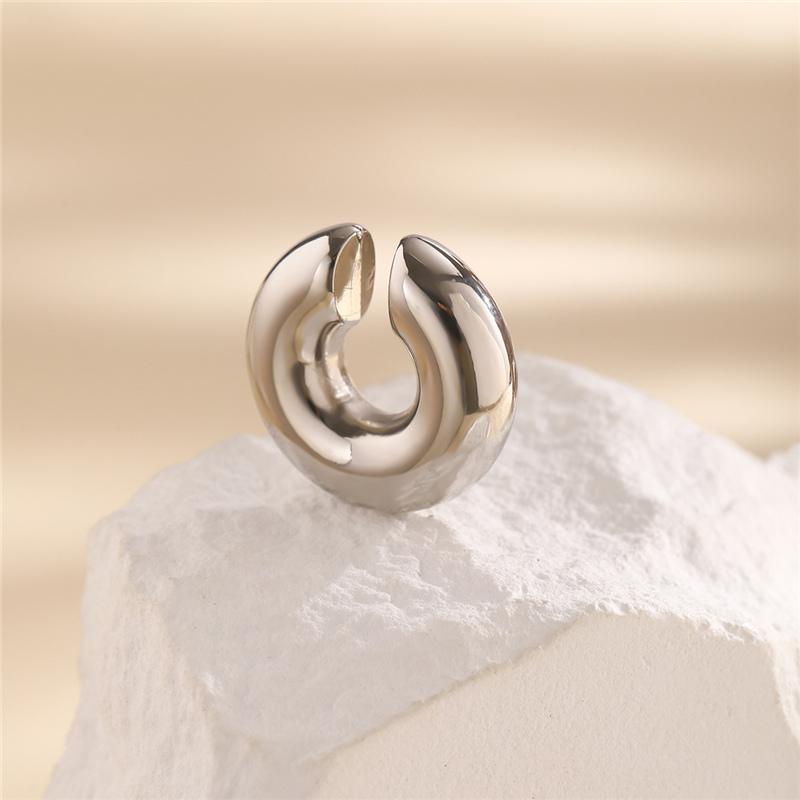 Lot de 3 Boucles d'Oreilles Clip Oreille Zirconium Croix Irrégulière Pour Femmes Mode Géométrie Simple Manchette d'Oreille Sans Trou Bijoux de Fête Cadeau de Noël