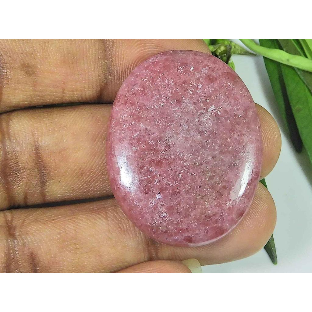 30X36X08MM Natural Red Rhodonite Quartz Oval Cabochon Loose Gemstone SK-3746