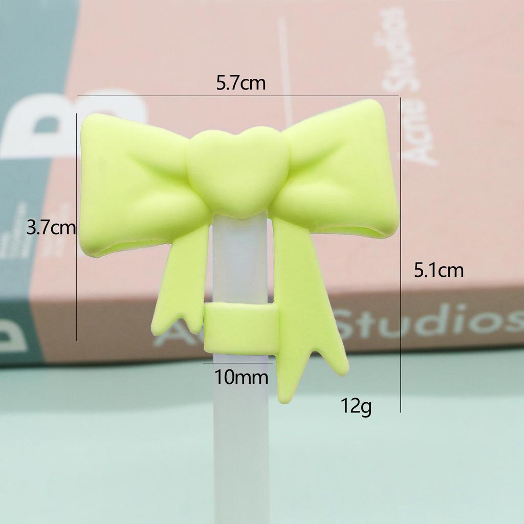 Silicone Bow Tie Straw Cap & Dust Cover for 10mm Straw