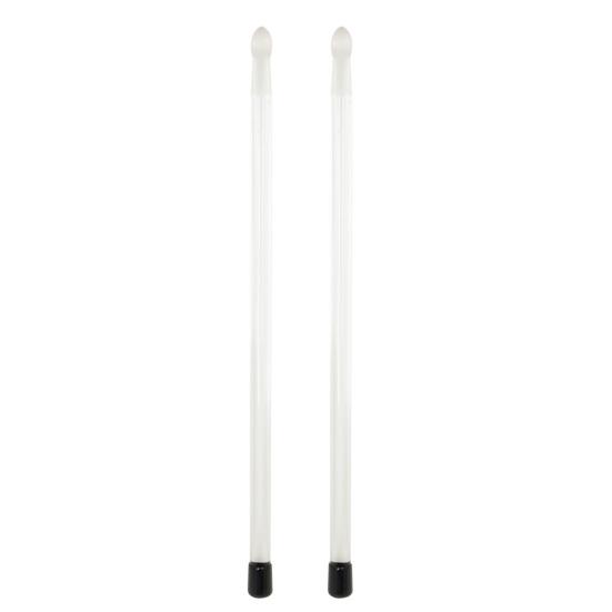 

1 Pair Handsome Drum Stick Transparent Comfortable Grip Lightweight Light Up Drumstick for Children чистый