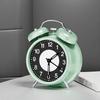 3 Inch Luminous Alarm Clock Students Children's Alarm Clock Strong Wake-Up for Elderly Silent with Night Light Battery Powered