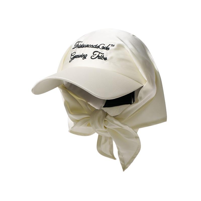 Summer sunscreen sunshade thin satin empty top headscarf hat women's camping breathable versatile sunscreen cap