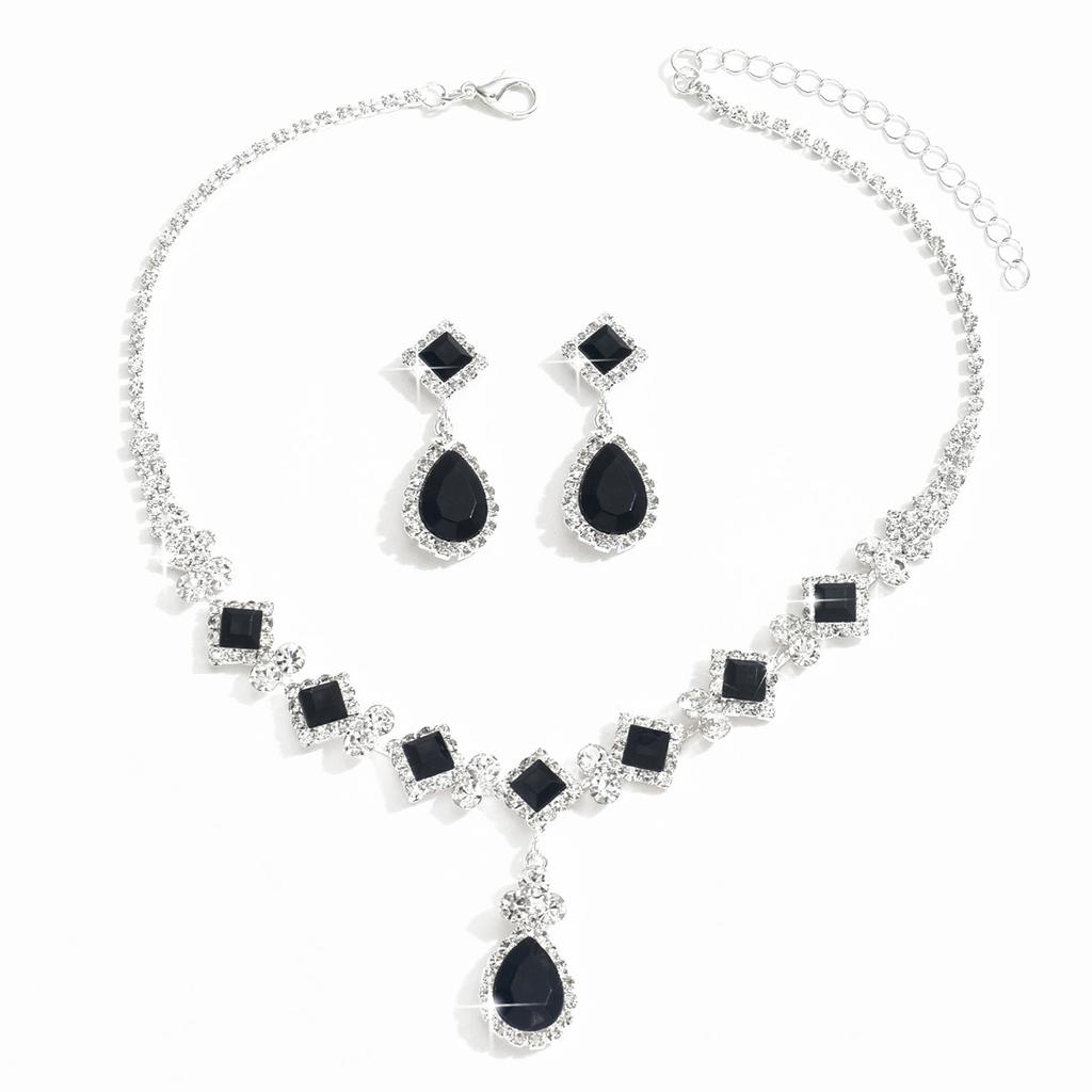 Jewelry Set Banquet Wedding Party Elegant Temperament Necklace, Earring Set, European and American Bridal Jewelry Set 2026