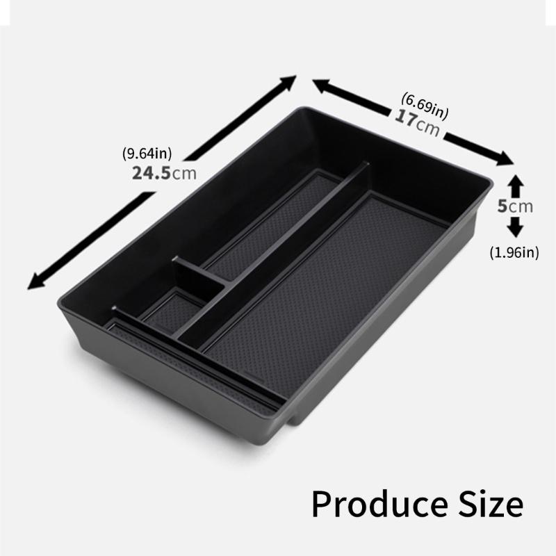 Center Console Organizers Armrest Storage Space Utilization Tray Precisions Fit Console Tray ABS Storage Box for M9