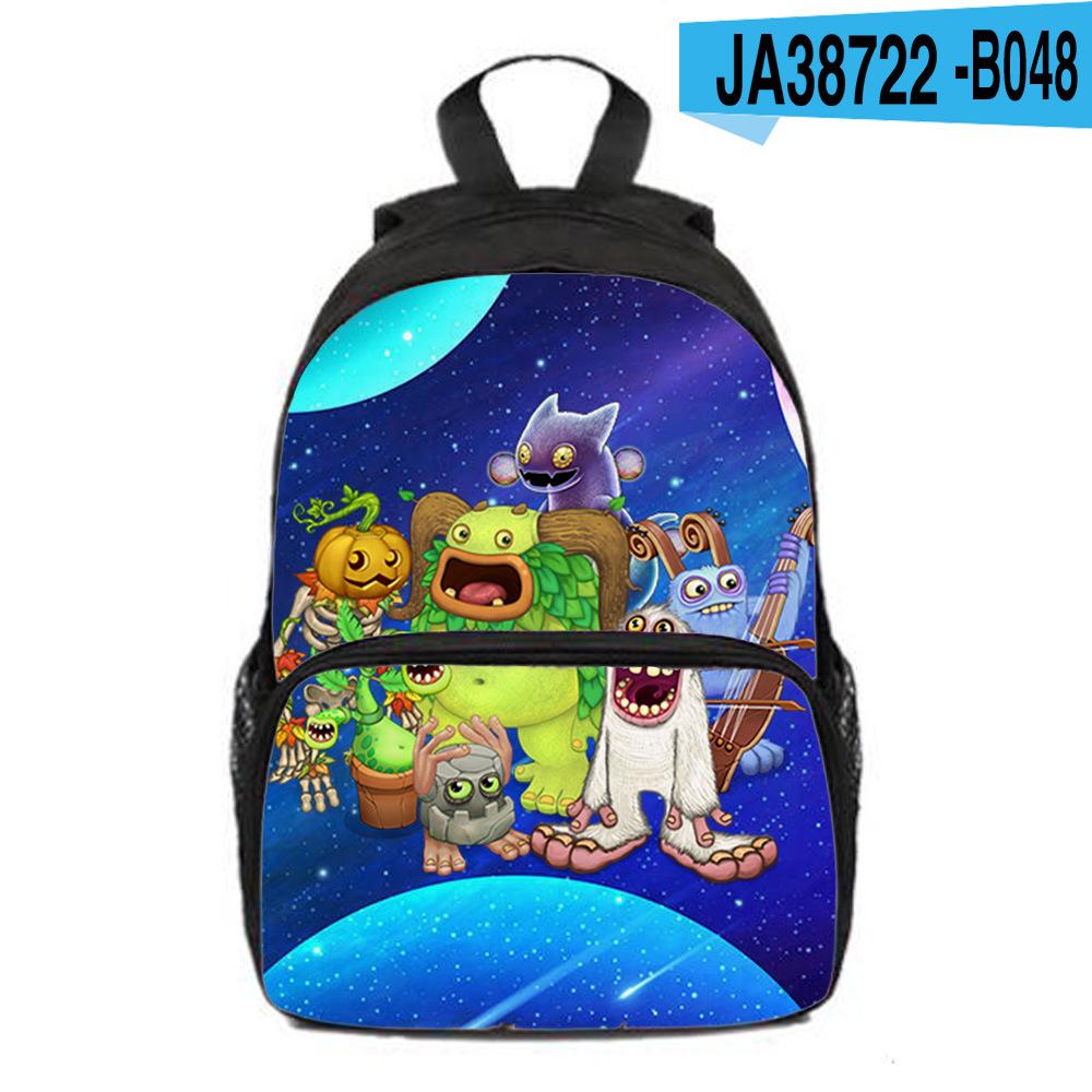 Zaino per Bambini Scuola Primaria e Materna Nuovo My Singing Monsters Concerto dei Mostri Zaino, Zaino Regalo