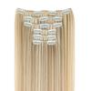 Women Clip-in Hair Extension Heat Resistant Fluffy Lightweight Invisible Natural Looking Thick Long Straight Synthetic Hairpiece