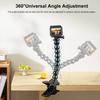 PULUZ Action Sports Cameras Jaws Flex Clamp Mount with Phone Clamp (Black)