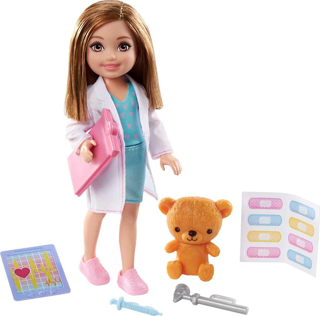 Mattel - Barbie Chelsea Can Be Doctor Doll and Playset
